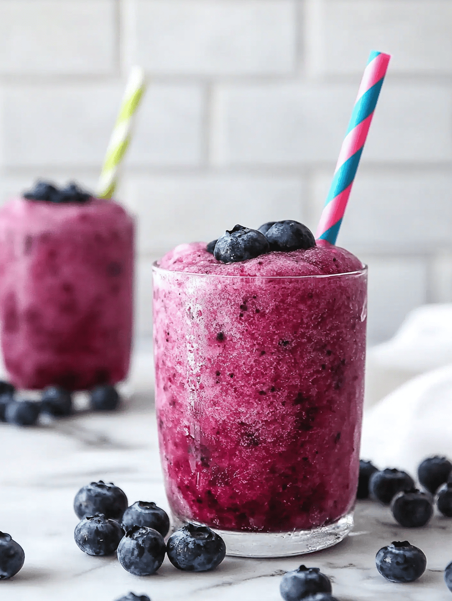 Frozen Blueberry Bliss: The Secret to a No-Mess Summer Slushie