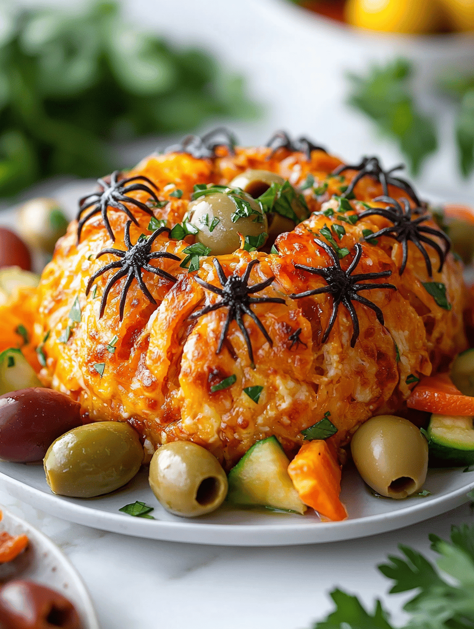 Spooky Specter: The Spider Cheese Ball for Halloween WOWs