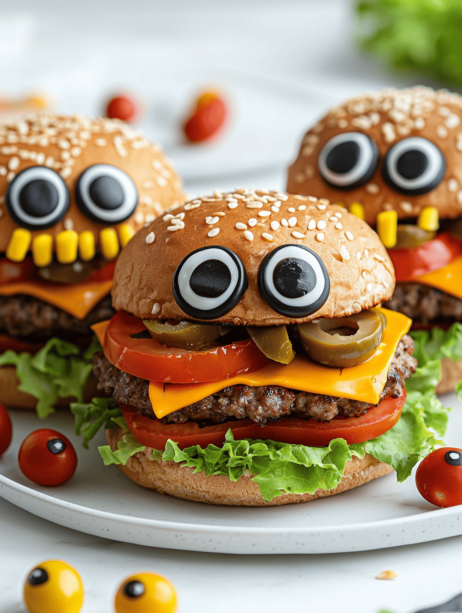 Monster Burgers: A Spooky Halloween Feast