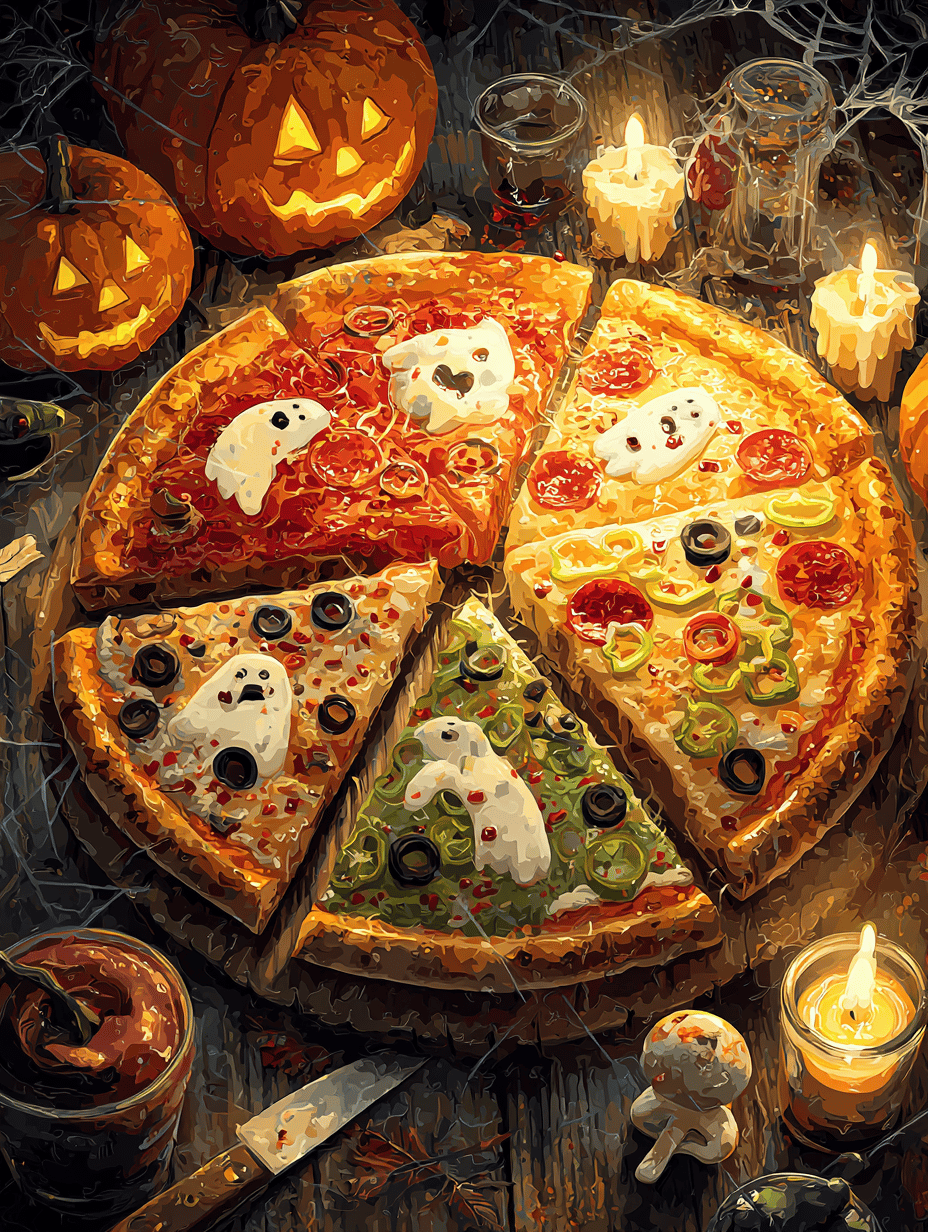 Halloween Pizza: A Spooky, Chewy Adventure in Every Bite