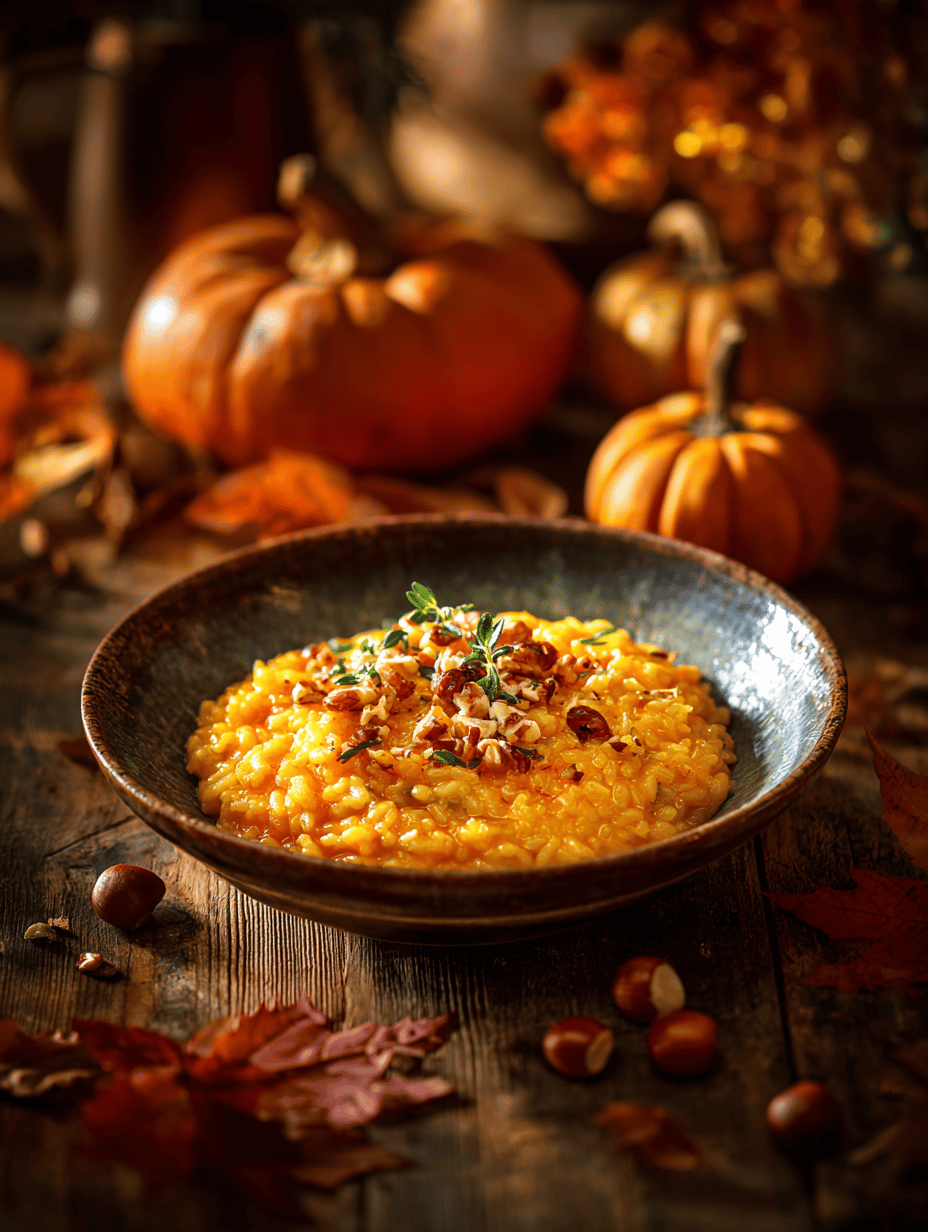 Pumpkin Risotto: An Unexpected Fall Treasure with a Toasted Nut Twist