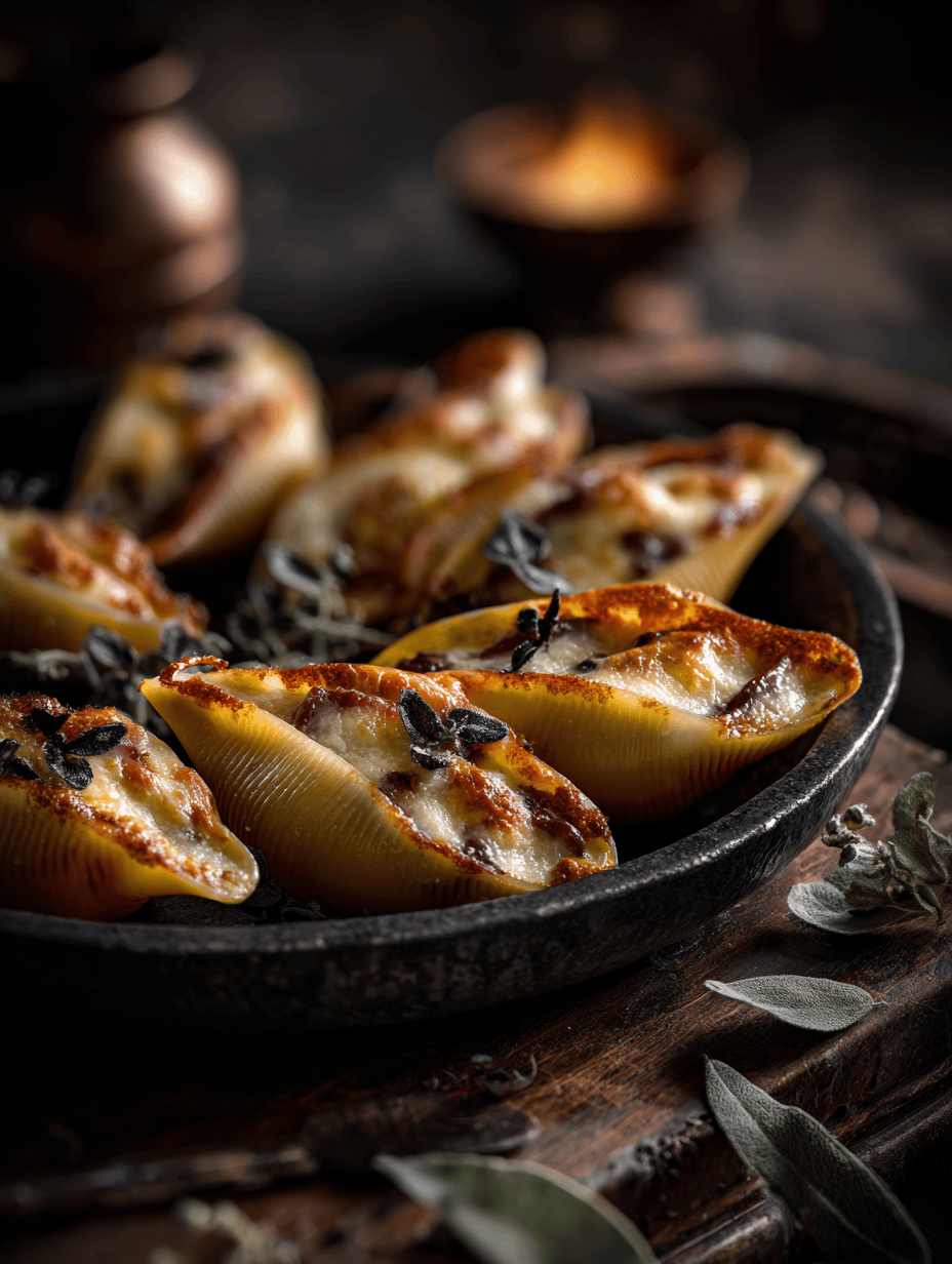 Creepy Stuffed Shells: A Sinister Spin on Comfort Food