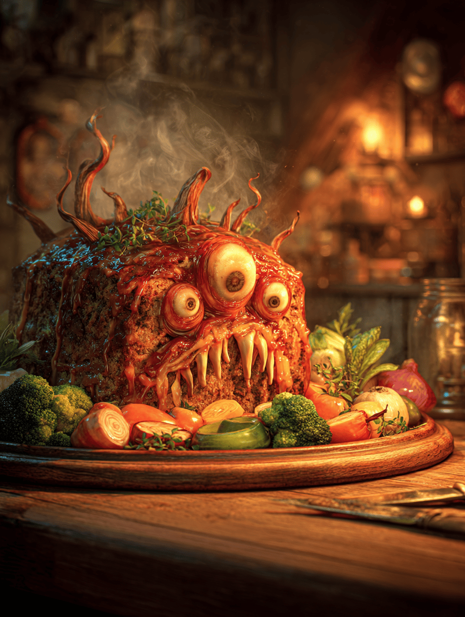 Monster Meatloaf: A Hearty Twist for the Brave at Heart