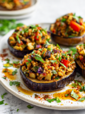 Vegan Stuffed Eggplant Recipe
